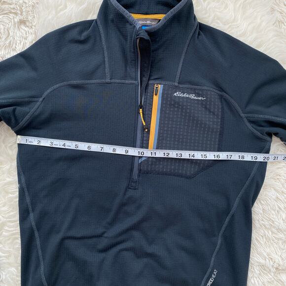 Eddie Bauer Men's Gray 1/2 Zip High Route Grid FreeHeat Fleece, size S - Picture 8 of 9